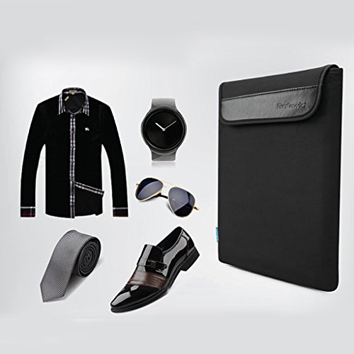 Tragbar Laptop Hülle Notebook Tasche Case für Macbook Mac Luft / Pro / Retina – Schwarz , Für 17 Zoll - 6