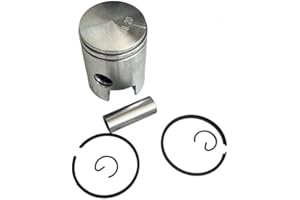 SEBA.RICAMBI Pistone Completo Misura Originale 38,2 Spinotto 12 Fasce Spinotto Seeger per Ciclomotore Ciao Si Bravo Boxer Grillo Boss Ecc