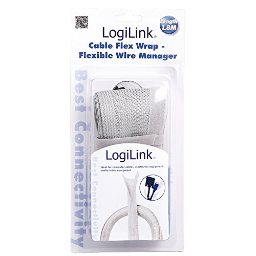 LogiLink KAB0007 Kabel FlexWrap, 1,8m, grau - 2