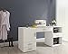 Produktbild Style home Nähtisch Mehrzwecktisch Schubladen Schranktür Computertisch Weiß MDF SH42M11030-WIE