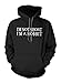 Produktbild I'm Not Short I'm A Hobbit Komisch Zitat Hoodie Sweatshirt Schwarz Small