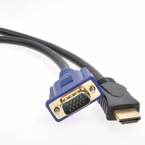 HDMI zu VGA Male Konverter Kabel Adapter Kompaktadapter Neu - 2