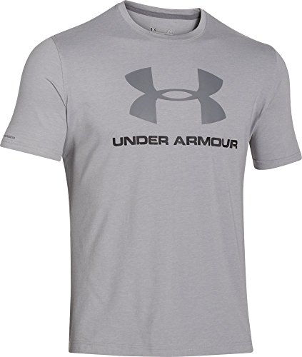 Under Armour CC SPORTSTYLE LOGO - Camiseta de manga corta para Hombre, color Gris Claro (True Gray Heather), talla M