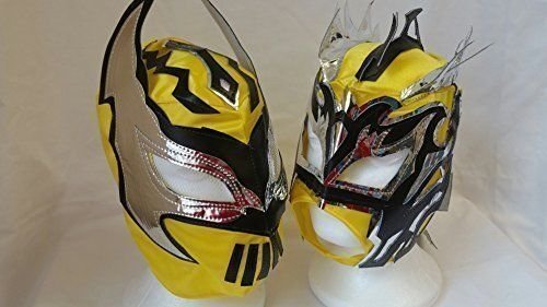 GELB - Lucha Drachen Tag Team Kinder Wrestling Masken (Beide Masken)