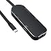 Produktbild RicoRich 7 in 1 USB C Multi-Ports Hub, Gigabit Ethernet, SD / Micro SD Kartenleser, 4K HDMI Ausgangsadapter, mit 2 USB 3.0 Port Power Delivery für Macbook / Macbook Pro und mehr Type C Geräte (Schwarz)