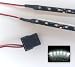 Produktbild Top LED LED-Beleuchtungs-Set für PC-Gehäuse (18 x 2 LEDs, 30 cm lange Leisten, Molex) weiß weiß 40 cm