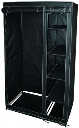 Canvas Wardrobe with Hanging Rail (Double)