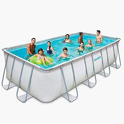 Summer Waves Piscine Tubulaire rectangulaire, Multicolore