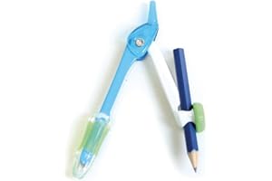 SAFETOOL Compas TWIST N SAFE métal à capuchon bleu et blanc