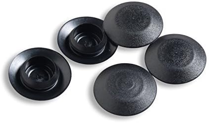 BPF-1/2 0.5 inch Flush Mount Black Plastic Body and Sheet Metal Hole Plugs PDR Paintless Dent Repair (200) by CapPlugs