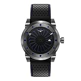 Zinvo Blade Nitro Turbine Automatik Miyota Edelstahl 316L IP Gewehrlauf Schwarz Grau Blau Datum Leder Sapphire Herren Uhr