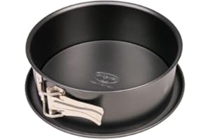 Dr. Oetker 1453 Moule à manqué, Moule à charnière, Moule à manqué à charnière, Moule à gâteau, Moule rond, Moule pâtisserie, Acier inoxydable, Noir, 18 x 6,5 cm