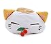 Produktbild Nemu Neko Nemuneko Sleepy Cat Plüsch weiß mit Kirschen weißbraun mit pinken Ohren NEU 40 x 30 x 22 cm Plüschtier Plüschfigur Plüschi XXL Kuscheltier Katze