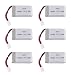 Produktbild Tattu 6pcs 3.7V 600mAh LiPo Akku 25C 1S mit Molex Stecker (6 Stück) für Syma X5C X5SW X5C-1 X5SC X5SC-1 CX-30W CX-31 M68R Drone Quadcopter