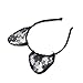 Goliton® Fashion women party sexy lace cat ears headband hair bands for Christmas,Halloween,Costume Party etc. - Black