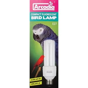 Arcadia Bird Lamp 20 Watt Energiesparlampe für Vögel UVA und UVB flimmerfrei
