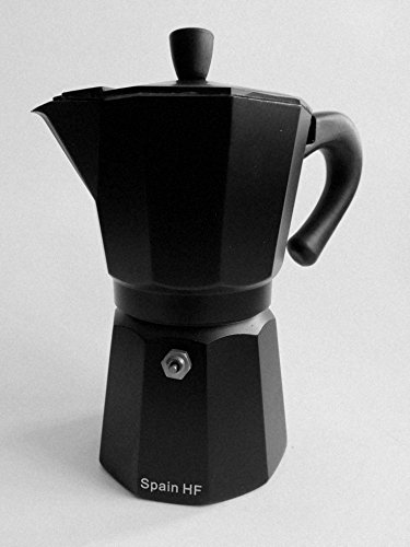 Happy Friends – Espressomaschine – Aluminium-3 Tassen – Schwarz Happy Friends – Espressomaschine – Aluminium-3 Tassen – Schwarz Bilder