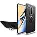 Produktbild Newseego Kompatibel mit Oneplus 7 Pro Hülle mit 360 Grad Verstellbarem Metallfinger Ringständer Dünner, Weicher, Stoßfester Sitz Magnetischer Kfz Handy Halterung für Oneplus 7 Pro - Schwarz+Silbrig