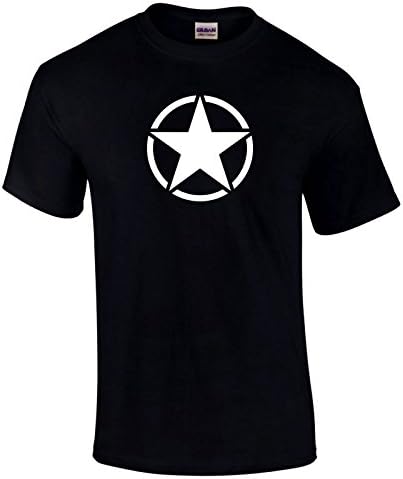 Military Star Willys Jeep Style US American Army Combat Unisex PREMIUM T-Shirt - Black - XXL