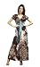 Produktbild Aimerfeel Frauen Böhmische Strand Leopard und Paisley-Druck Maxi-Kleid in schwarz und blau mit Gummizug in der Taille Größe XL fit Größe 40,42,44