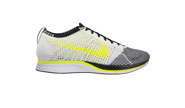 nike flyknit racer yellow black