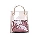 Produktbild Mitlfuny handbemalte Ledertasche, Schultertasche, Geschenk, Handgefertigte Tasche,Frauen Transparent Messenger Bag Einfache Mode Umhängetasche Small Square Bag