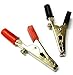 Produktbild BSP C1404 Aligator Micro Mini Krokodilklemmen Clamp schwarz und Paar Rot 50 mm erweiterte