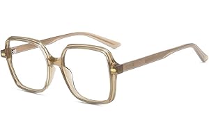 Firmoo Oversized Square Blue Light Blocking Glasses, Computer Gaming/TV/Phones Glasses for Women/Men