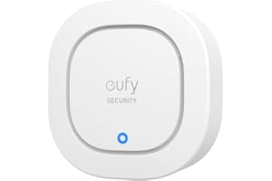 eufy säkerhetssiren, 105 dB trådlöst larm, IP65 väderbeständig, fjärrvarningar, 2-års batteritid, HomeBase krävs, kompatibel med HomeBase S380 och S280, appkontroll, lätt att installera