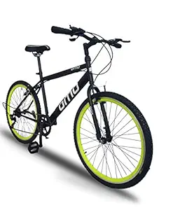Omobikes 1.7 Light Weight 26T Hybrid Cycle, 7 Speed Geared, for Men Woman and Adults, Frame Size 18 inch, Steel Frame, Multi Color, for 13 Year and Above(90% Assembled)