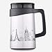 Produktbild soleditm 500 ml Thermos Tasse Edelstahl Thermos Coffee Mug Drinkware Tee-Ei Tasse Vakuum mug mit Sieb & Griff für Kaffeebecher, silber