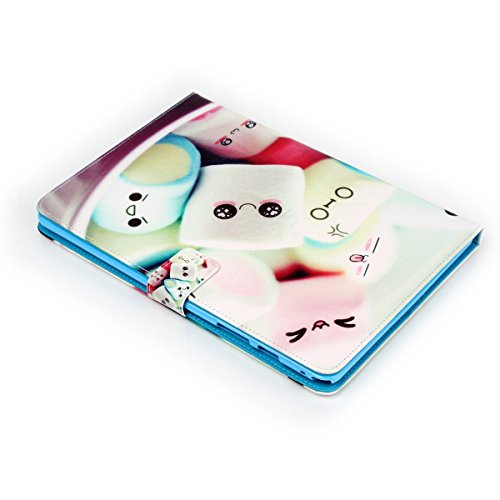 Felfy Slim Full Body Cute Cartoon Sweet Candy Funny Eyes Muster PU Lederhülle Case Cover Etui Schutz Hülle Tasche für Samsung Galaxy Tab A 9.7 Zoll T550 P550 T555N + 1x Koala Anti Stöpsel + 1x Silber Stylus - 4
