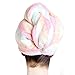 ZLMBAGUK Microfiber Hair Turban,Hair Towel Wrap Turban- Super Absorbent,Unique Design,Rainbow