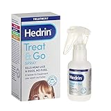 Hedrin Treat and Go Spray 60ml, Head Lice Treatment, Kills Headlice, Nits and Eggs, 2 x Treatments - 60ml