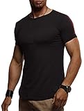 OPTIMALE PASSFORM: Das Herren Kurzarm-Shirt passt sich ihrem Körper durch einen taillierten Schnitt optimal an. Das zeitlose Design des Sommer-Shirts sieht extrem modern und stylisch zugleich aus