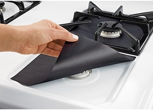 Reusable Safe Stovetop Liners Stove Burner Protector Covers for Gas Range Stove Burners 4 Pack