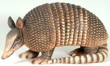 Decorative Armadillo Inside Outside Garden Statue