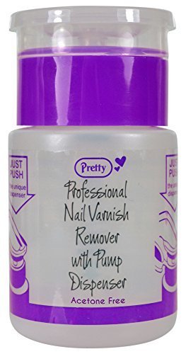 Pretty Professional Nail Varnish Remover with Pump Dispenser 70ml (Acetone Free) - Spill Proof Bottle