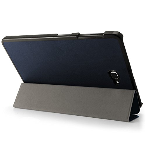 igadgitz Blau PU Ledertasche Hülle Smart Cover für Samsung Galaxy Tab A 10.1 Zoll 2016 SM-T580 SM-T585 mit Multi-Winkel Betrachtungs + Auto Sleep/Wake + Displayschutzfolie - 3