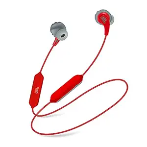 JBL Endurance RunBT, Sports in Ear Wireless Bluetooth Earphones with Mic, Sweatproof, Flexsoft eartips, Magnetic Earbuds, Fliphook & TwistLock Technology, Voice Assistant Support (Red)