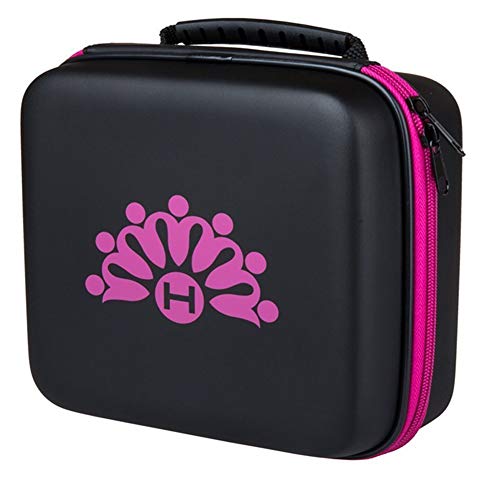 Homeself Waterproof Hard Shell 30 bottles Essential Oil Carrying Case,Essential Oil Storage Box,Perfect for 10ml 15ml DoTerra and Young Living Oil (Pink) by Homeself