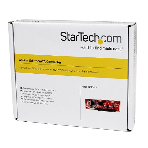 STARTECH.COM 40 Pin IDE PATA auf SATA Adapter für HDD / SSD / ODD – IDE zu 2,5″ SATA / Optisches Laufwerk Konverter - 4