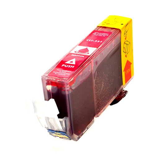 Tintenpatrone für Canon CLI-521 M PIXMA iP3600 MP630 MP560 MP550 iP4700 MP640 iP4600 MP540 MP620 MP980 MP990 MX860 MX870 - 2935B001 - Magenta