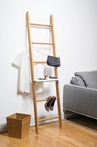 Kleiderleiter Eiche geölt. 5 Sterne Bewertung. Handarbeit aus Deutschland. Massivholz Odenwald. Handtuchleiter, Handtuchhalter, stummer Diener, Herrendiener - 3