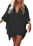 vestidos holgados 2019 ✓ UNA GRAN CUBIERTA: este protector de bikini es fácil de poner o quitar, bueno para la piscina o actividades en la playa. Y un amigo perfecto para el bikini de cualquier mujer, trajes de baño, trajes de baño, ropa de playa, trajes de baño, monokini, tankini para tus vacaciones.