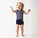 Splash About Kids' Happy Nappy Swimming Costume - Navy/White Dot, XXL