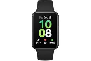 Samsung Galaxy FIT 3 [2024] 1.6" AMOLED Display | 13 Days Battery Life | 100+ Watchfaces | 100+ Exercise Modes | CAD Version & Warranty - (Black)