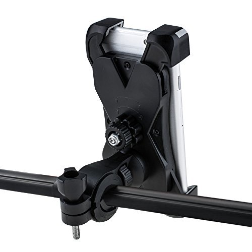 Universal Fahrrad Handyhalterung Motorrad Smartphone Halterungen Verstellbar Handyhalter fÃ¼r iPhone, Samsung, Huawei, Sony usw, AGPtek PS01, Grau & Schwarz