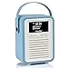 Produktbild VQ Retro Mini DAB/DAB+ Digital- und FM-Radio mit Bluetooth und Weckfunktion - Blau