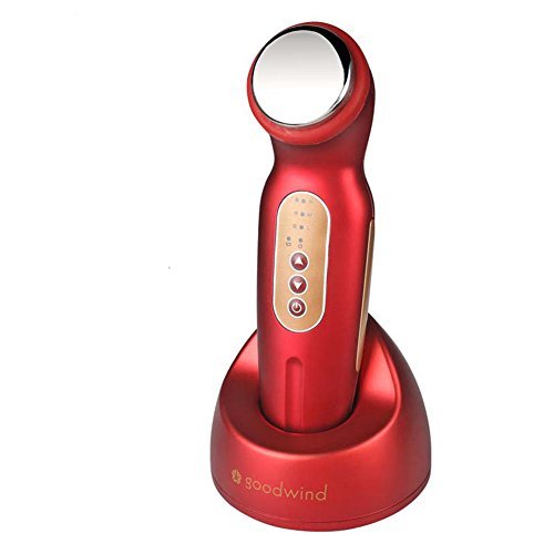 La goodwind CM-1-2 Ultrasonic Skin Firming &Lifting Device anti cellulite massageador face lift machine skin care Ultrasonic Detox (Red)